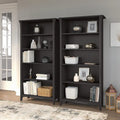 Tall 5-Shelf Bookcase (Set of 2)