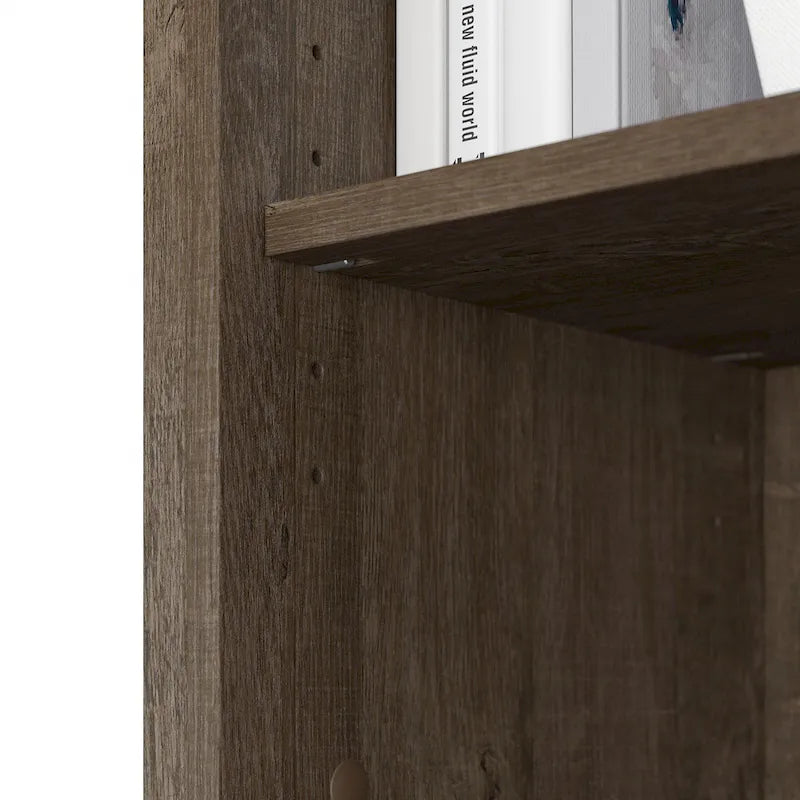 Tall 5-Shelf Bookcase (Set of 2)