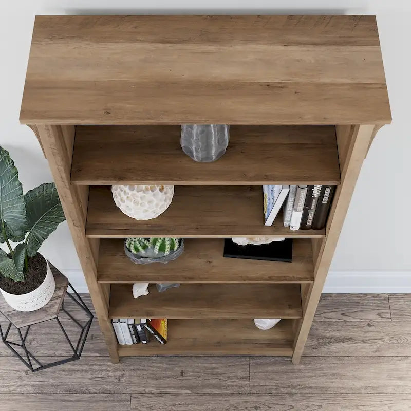 Tall 5-Shelf Bookcase (Set of 2)