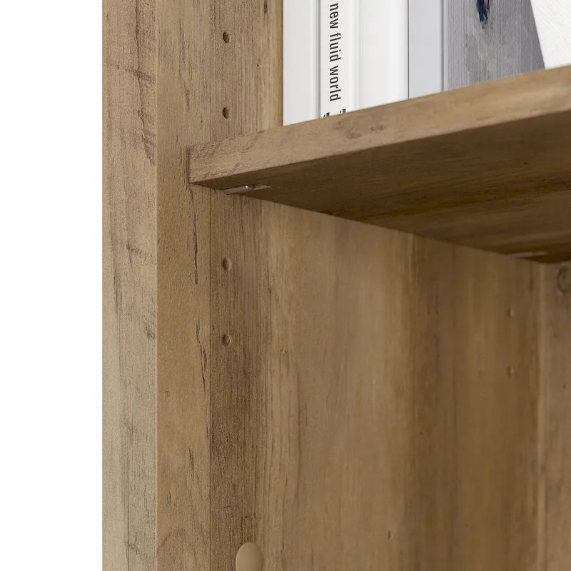 Tall 5-Shelf Bookcase (Set of 2)