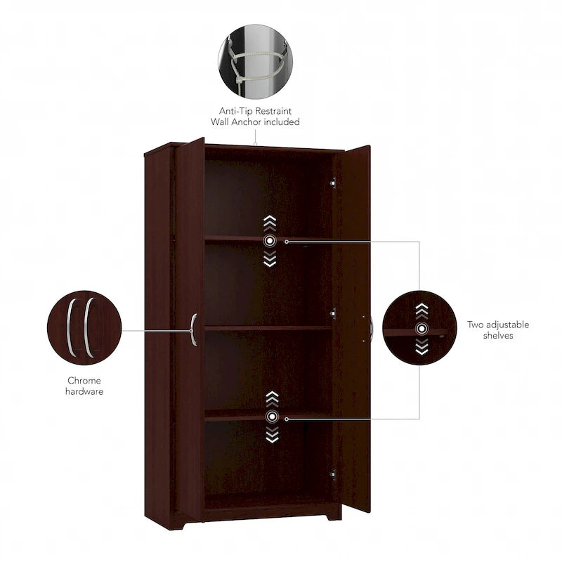 Tall Storage Cabinet with Doors