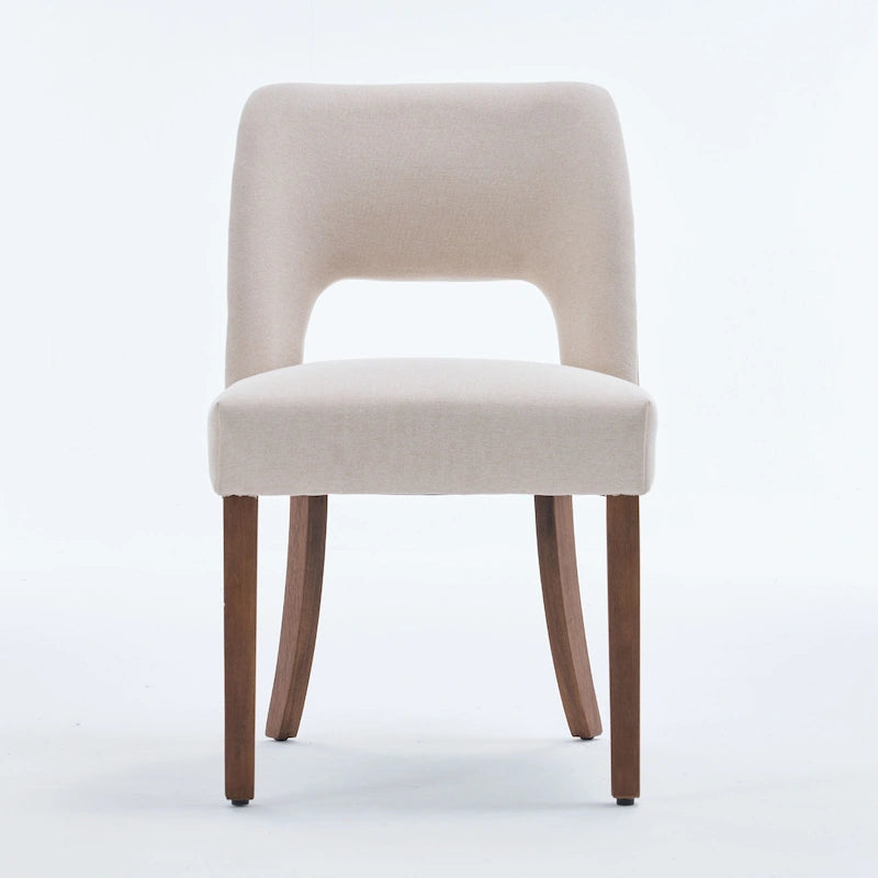 Set of 4 Fabric Upholstered Dining Chairs