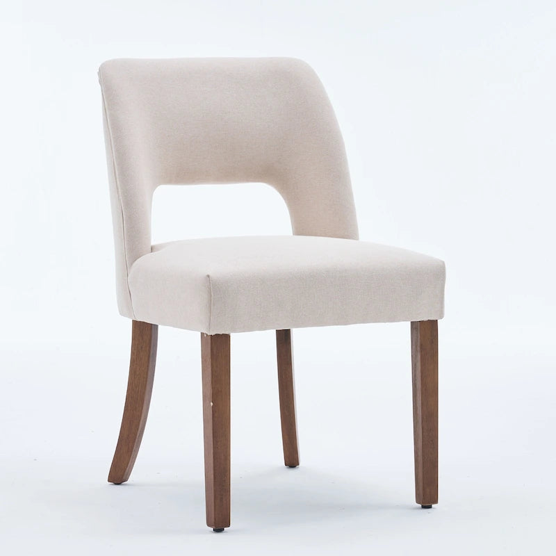 Set of 4 Fabric Upholstered Dining Chairs