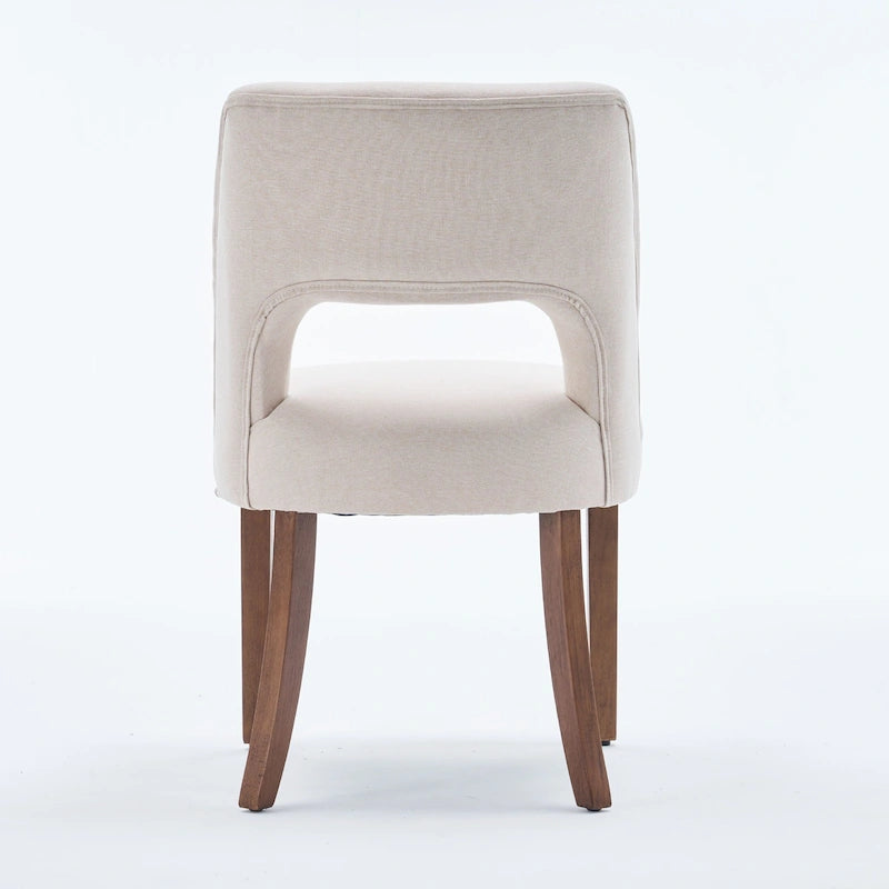 Set of 4 Fabric Upholstered Dining Chairs