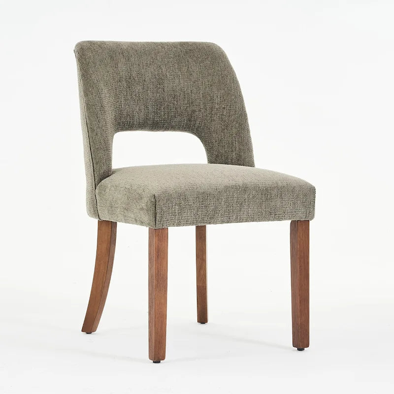 Set of 4 Fabric Upholstered Dining Chairs