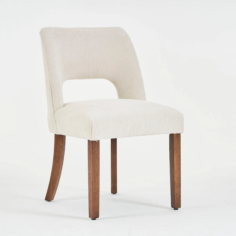 Set of 4 Fabric Upholstered Dining Chairs
