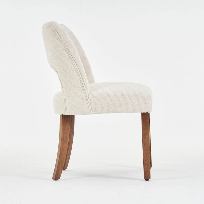 Set of 4 Fabric Upholstered Dining Chairs