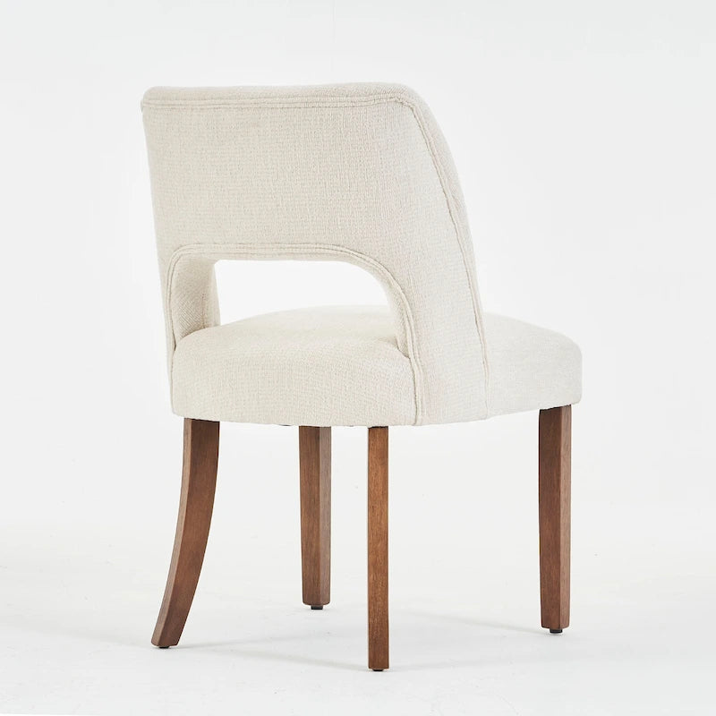 Set of 4 Fabric Upholstered Dining Chairs
