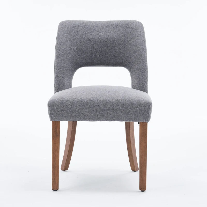 Set of 4 Fabric Upholstered Dining Chairs