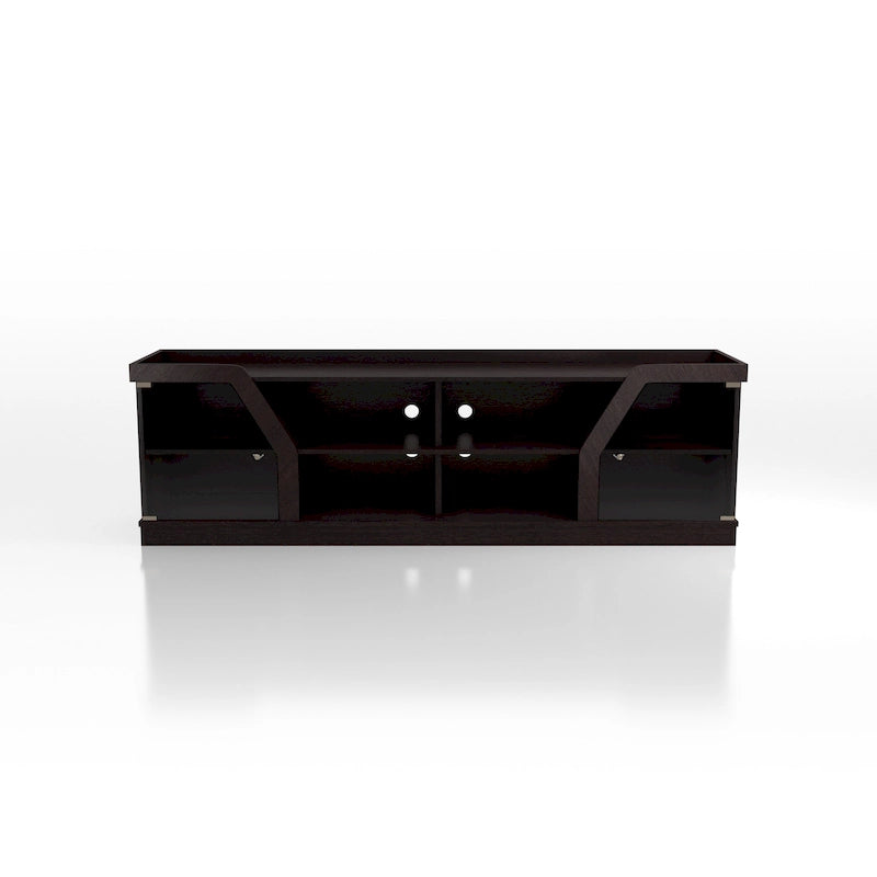 Contemporary Espresso 71-inch Multi-functional Storage TV Console
