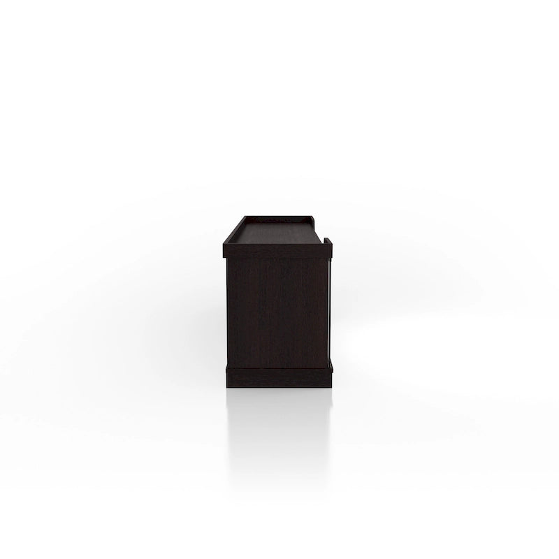 Contemporary Espresso 71-inch Multi-functional Storage TV Console