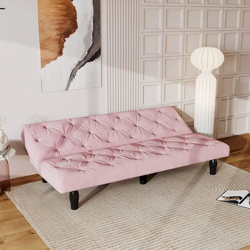 Divano letto in velluto