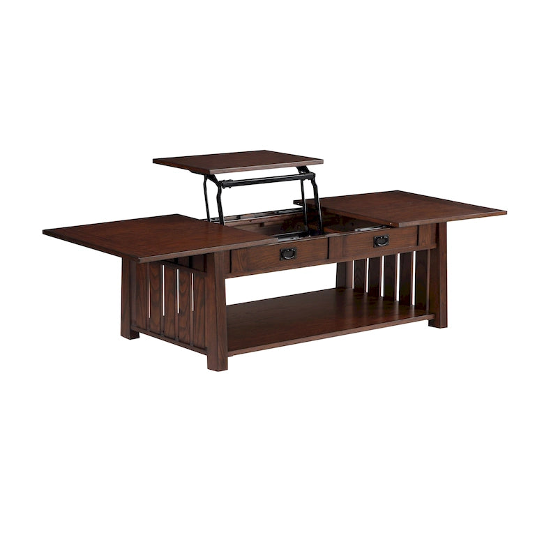 46-inch Wood Lift Top Coffee Table