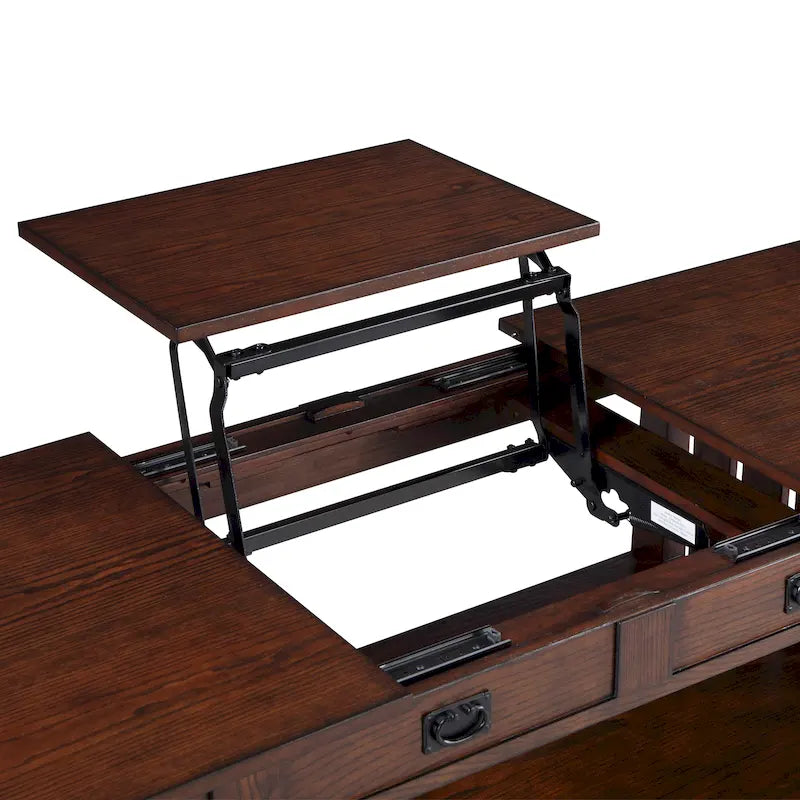 46-inch Wood Lift Top Coffee Table
