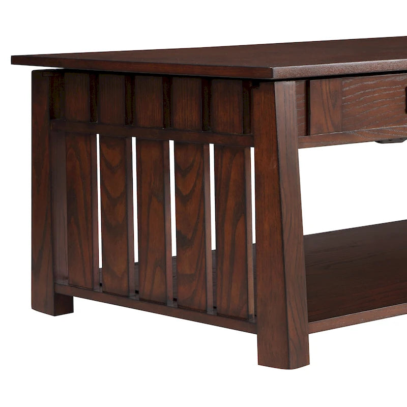 46-inch Wood Lift Top Coffee Table