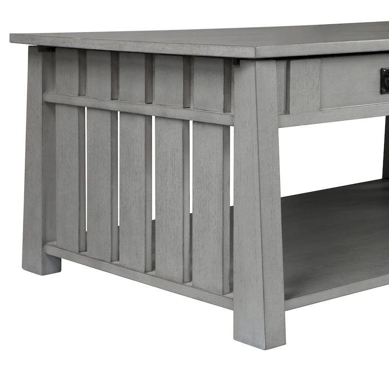 46-inch Wood Lift Top Coffee Table