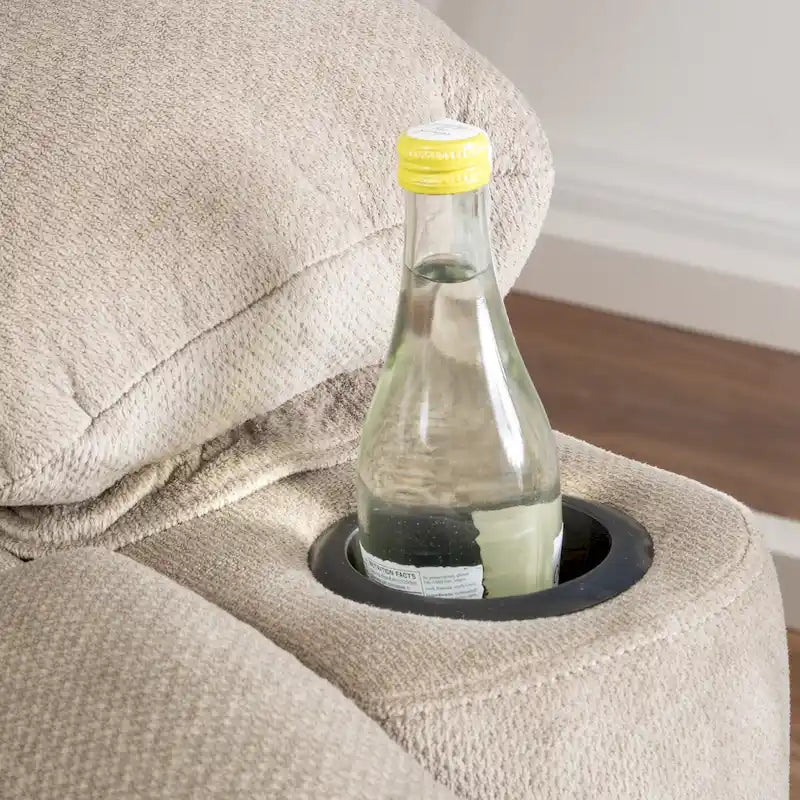 Fabric Reclining Glider Club Chair