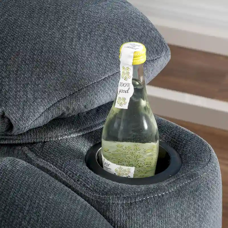 Fabric Reclining Glider Club Chair