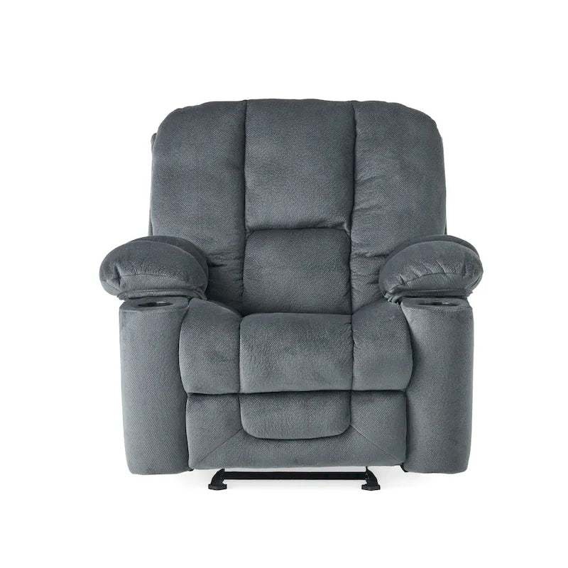 Fabric Reclining Glider Club Chair