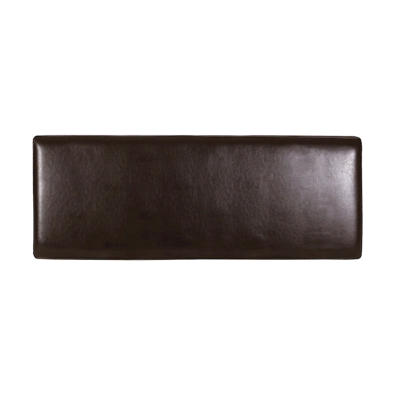Bonded Leather Storage Ottoman Bench
