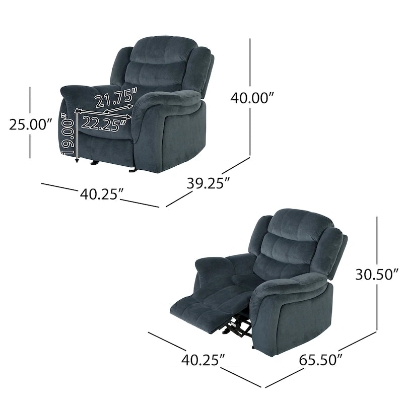 Fauteuil inclinable pivotant en acier