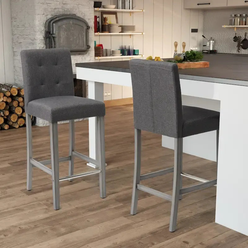 Upholstered 31" Bar Height Barstool