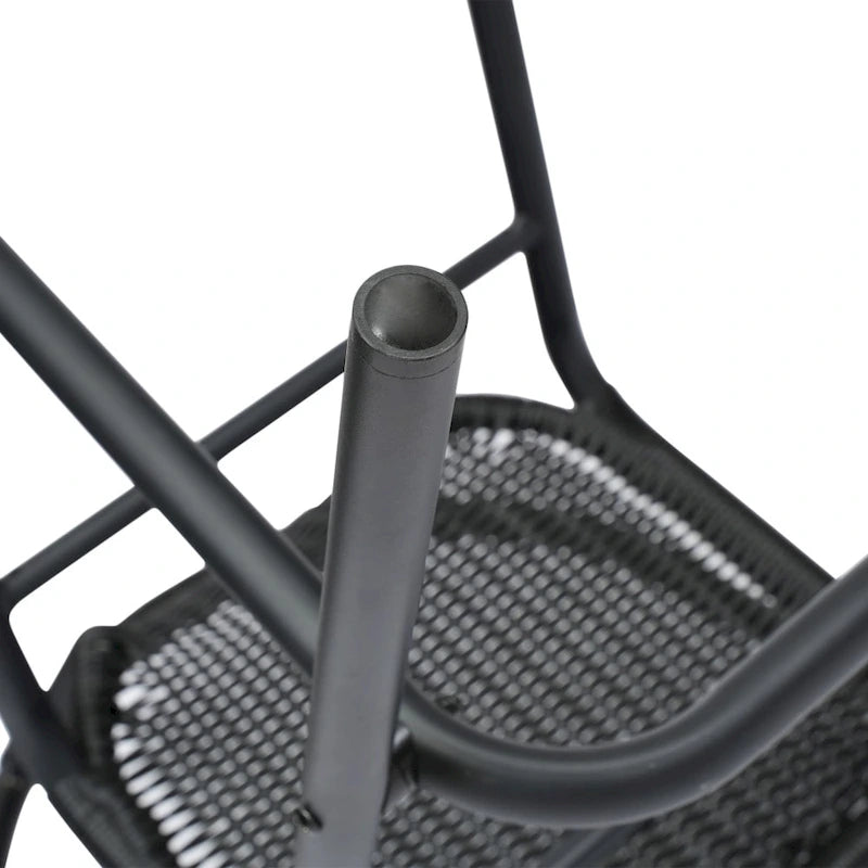 Gewerblicher Rattan-Barhocker für den Innen- und Außenbereich mit Aluminiumrahmen