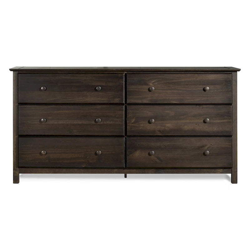 6-Drawer Solid Wood Dresser