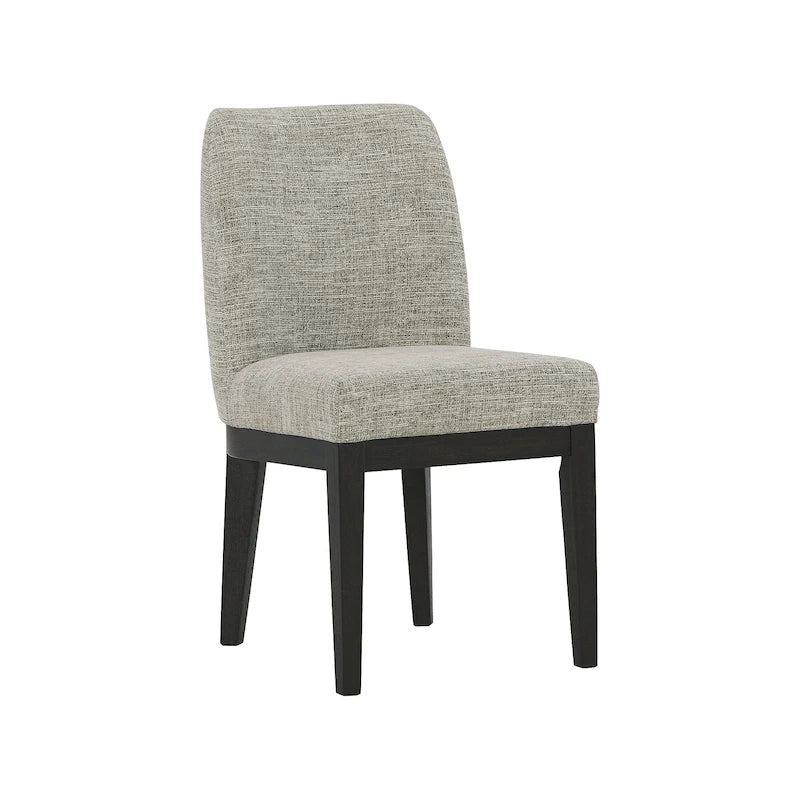 Dunkelbrauner gepolsterter Esszimmerstuhl, 2er-Set – 20.5 W x 24 D x 35.5 H