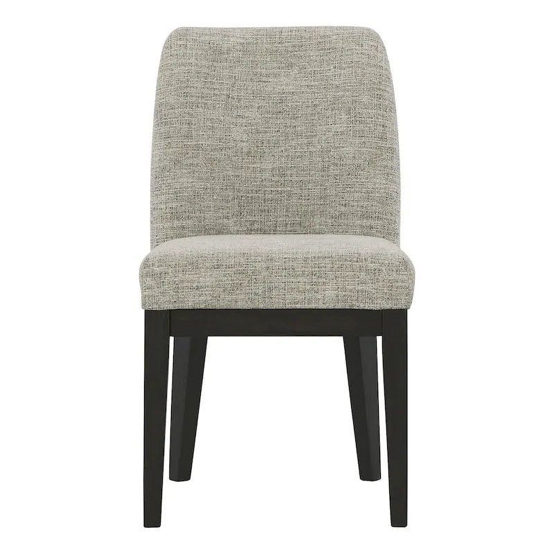Dark Brown Dining Upholstered Side Chair, Set of 2 - 20.5 W x 24 D x 35.5 H