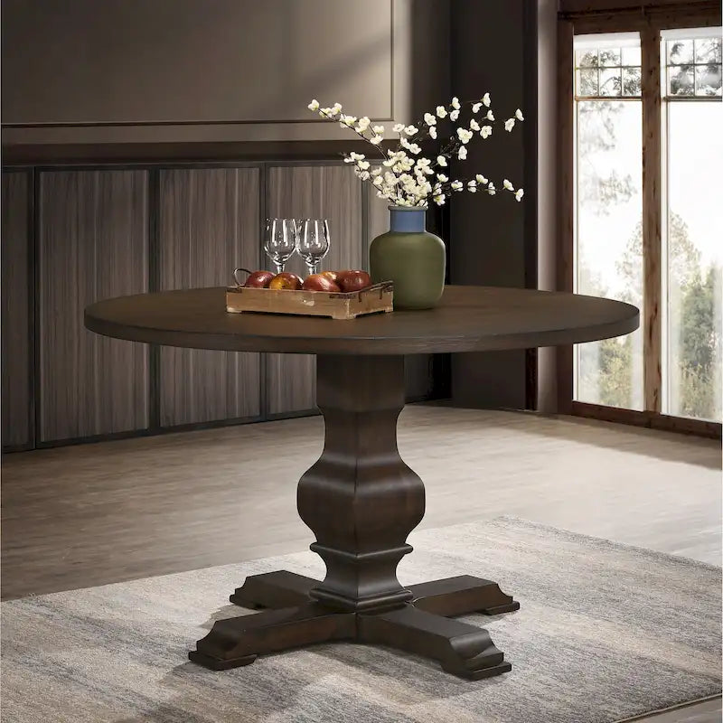 47.25" Round Dining Table with Pedestal Base