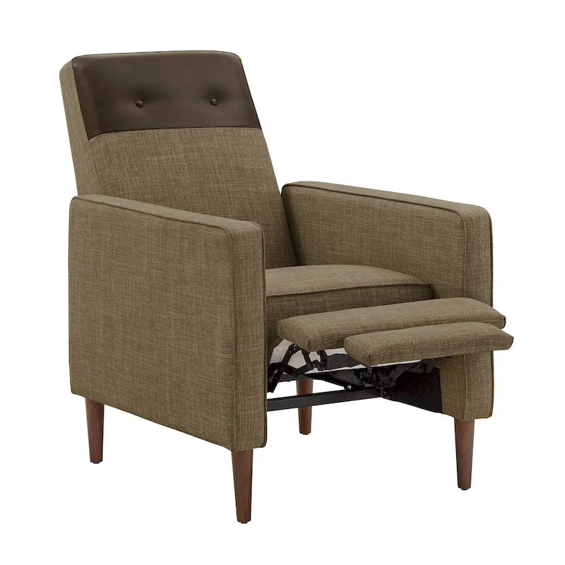 Two-tone Push-back Recliner Chair