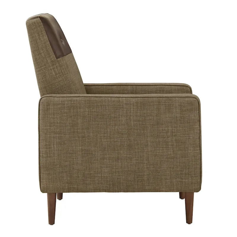 Two-tone Push-back Recliner Chair