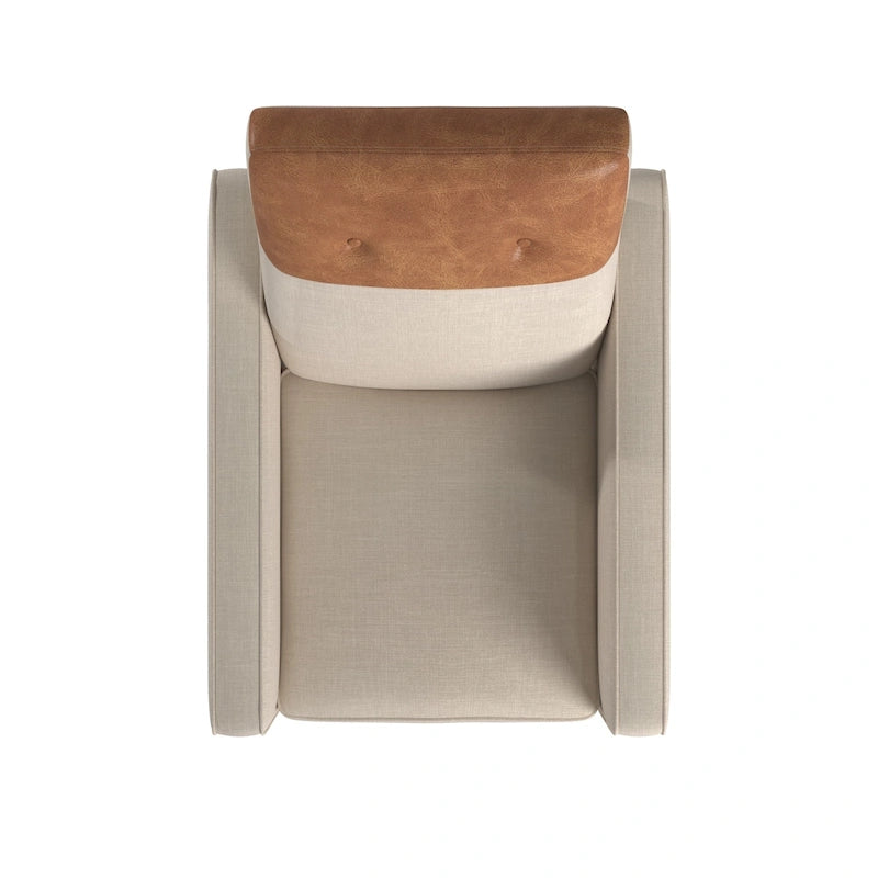 Two-tone Push-back Recliner Chair