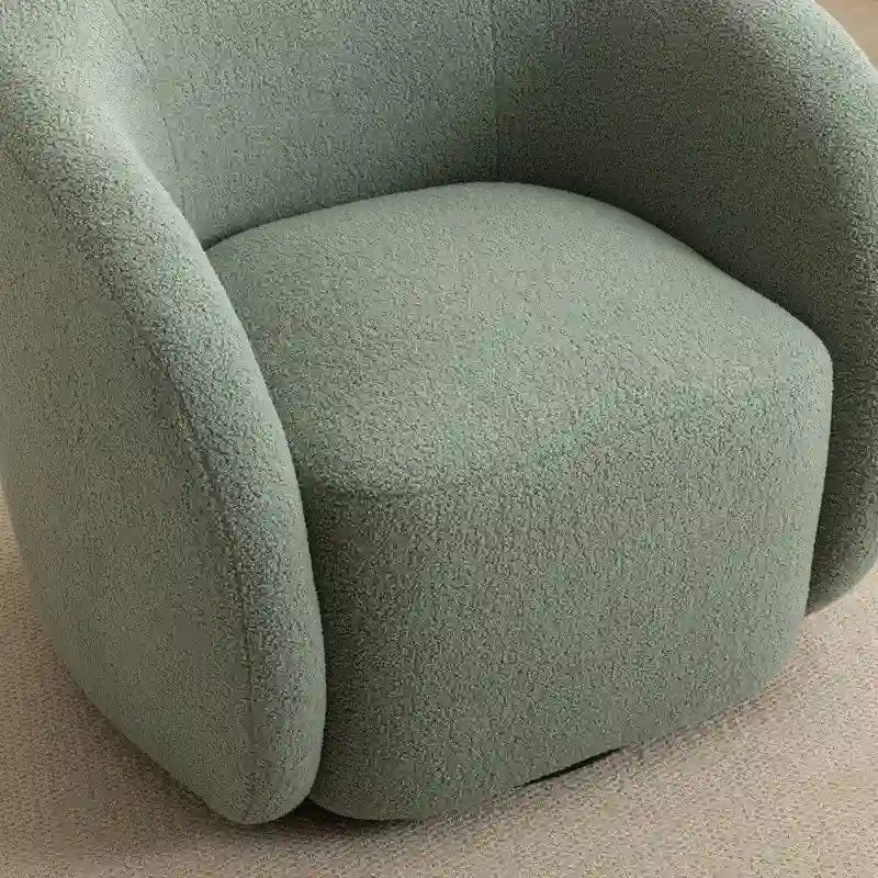 Poltrona da accento imbottita girevole a 360 gradi (set da 2)