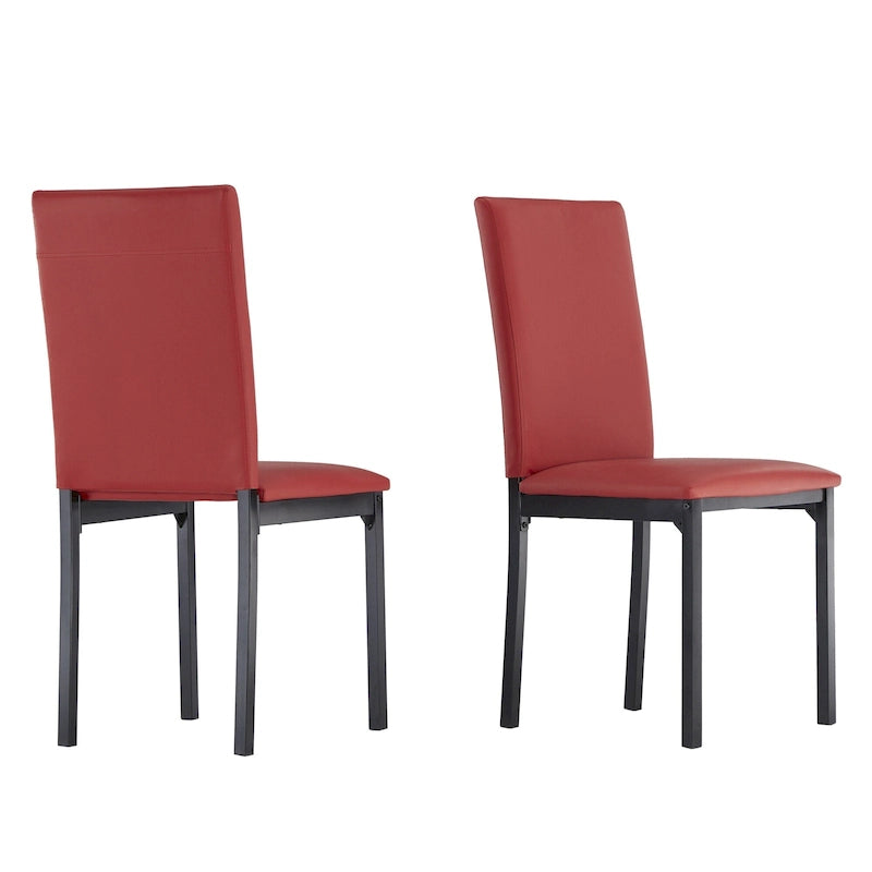 Metal Upholstered Dining Chair (Set of 2)