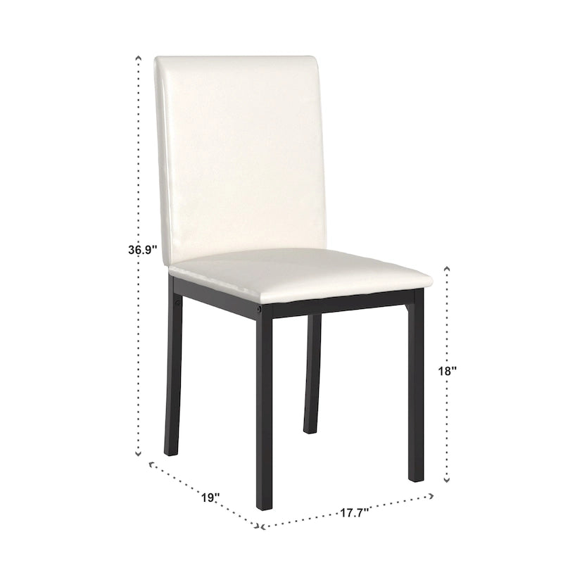 Metal Upholstered Dining Chair (Set of 2)