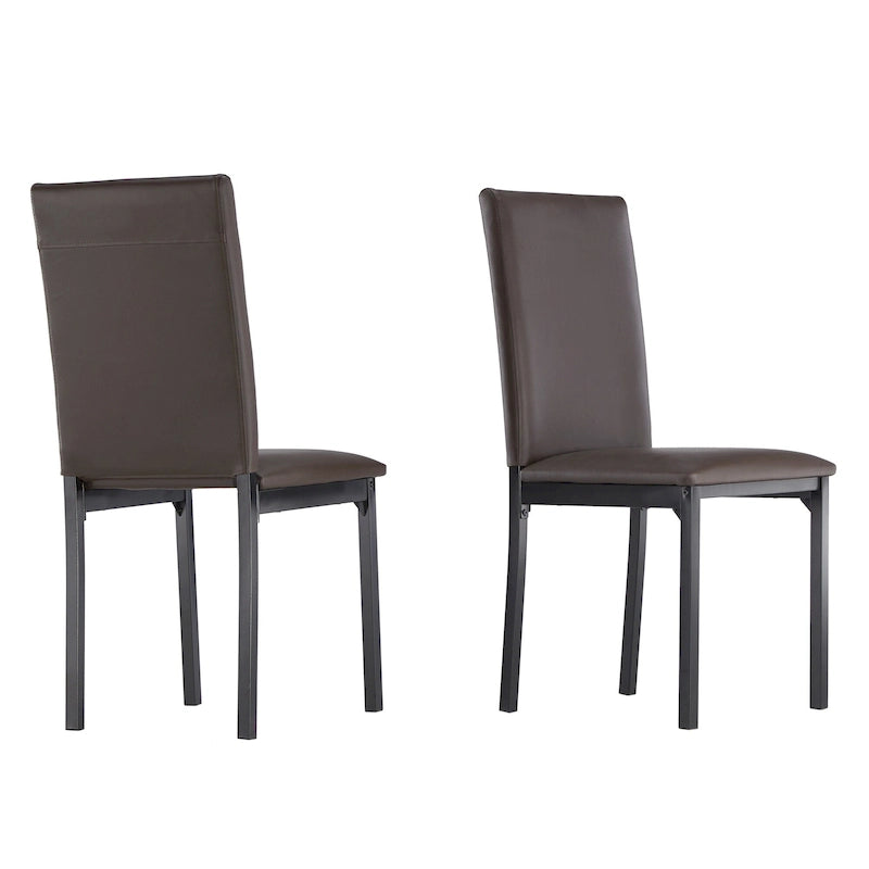 Metal Upholstered Dining Chair (Set of 2)