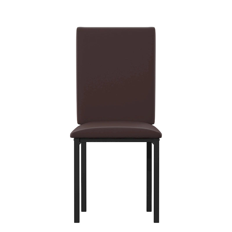 Metal Upholstered Dining Chair (Set of 2)