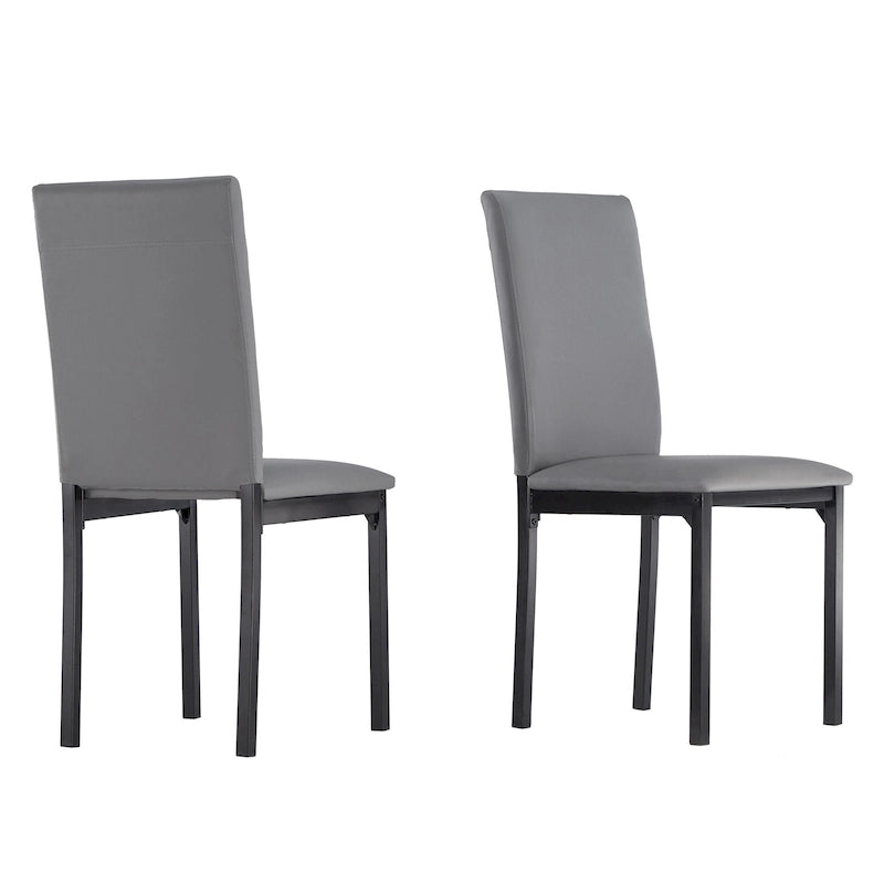 Metal Upholstered Dining Chair (Set of 2)