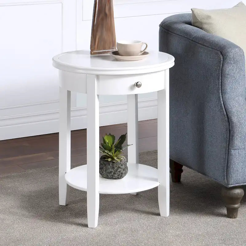 1 Drawer End Table with Shelf