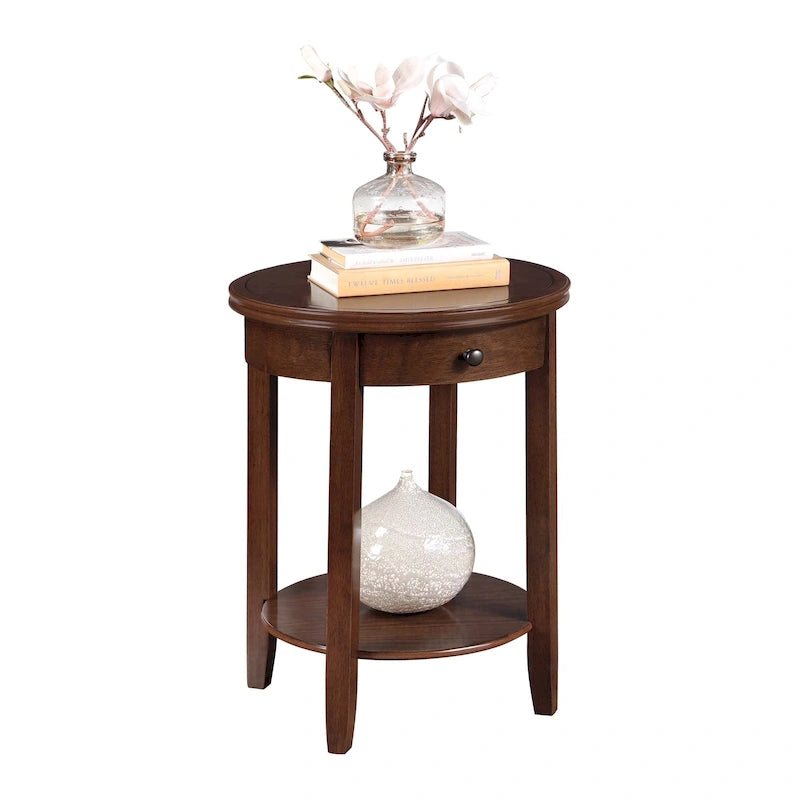 1 Drawer End Table with Shelf