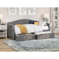 Twin Size Wooden Daybed with Storage Drawers