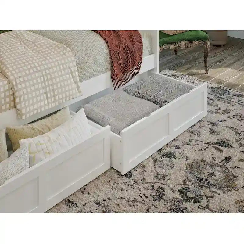 Twin Size Wooden Daybed with Storage Drawers