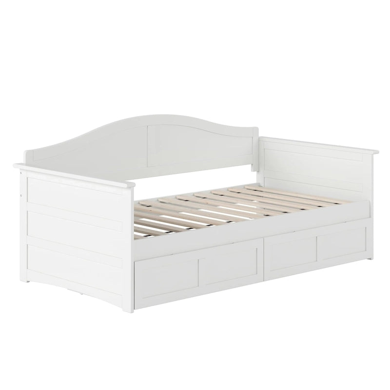 Twin Size Wooden Daybed with Storage Drawers