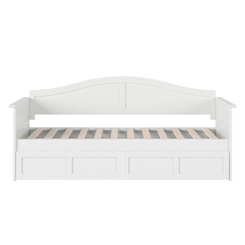Twin Size Wooden Daybed with Storage Drawers