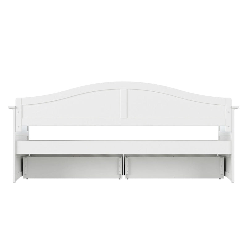 Twin Size Wooden Daybed with Storage Drawers