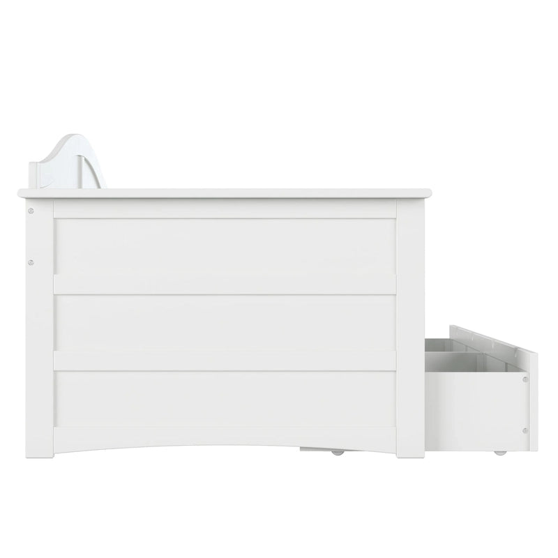 Twin Size Wooden Daybed with Storage Drawers