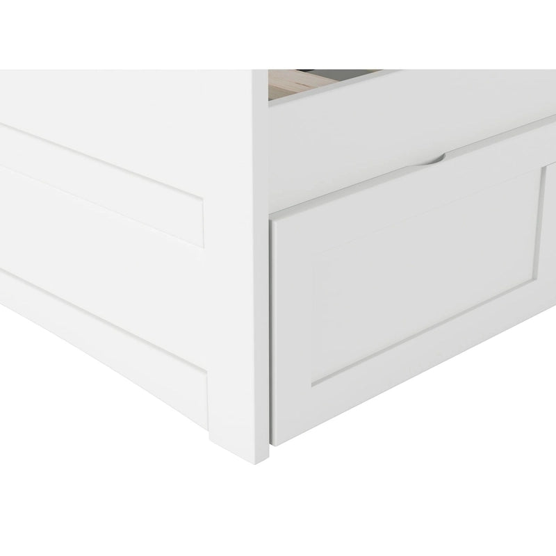 Twin Size Wooden Daybed with Storage Drawers