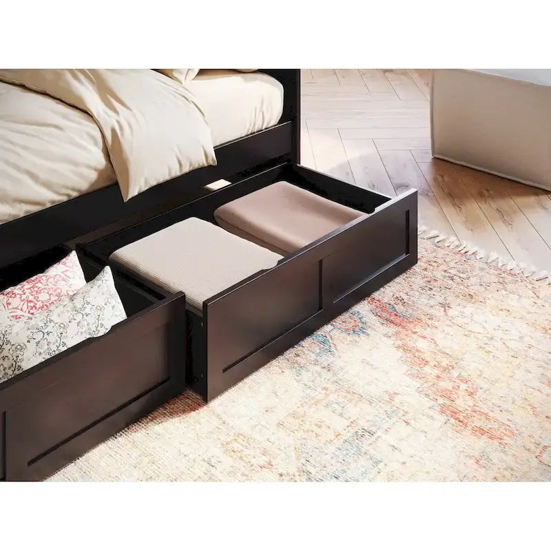 Twin Size Wooden Daybed with Storage Drawers